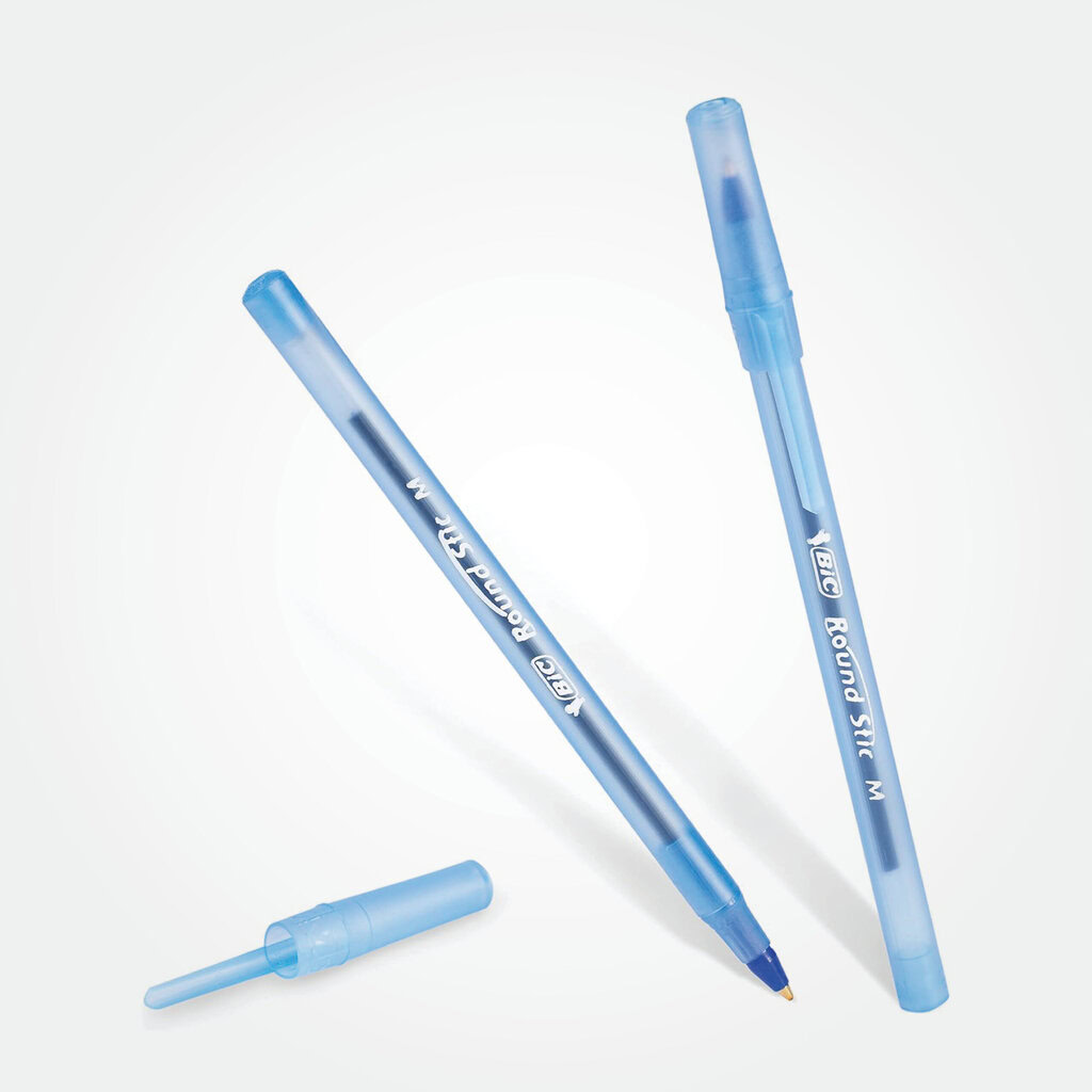 BIC Round Stic Xtra Life Blue Ballpoint Pens 5 BIC Round Stic Xtra Life Blue Ballpoint Pens - Image 5
