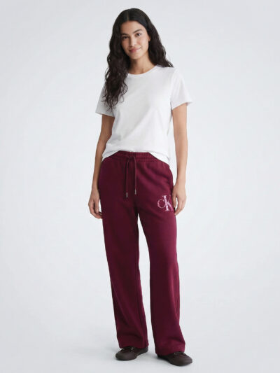 Calvin Klein Women Fleece Sequin Monogram Sweatpants