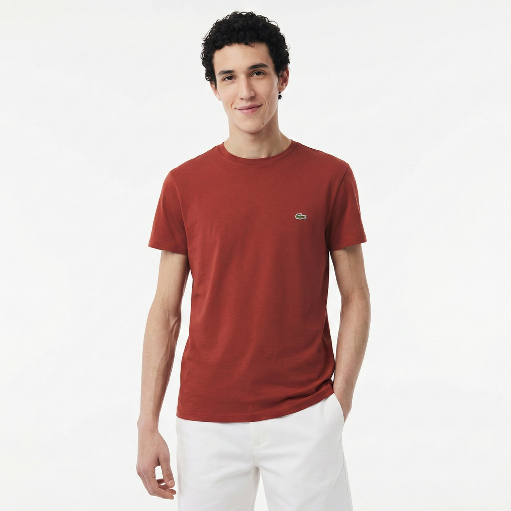 Lacoste Crewneck Pima Cotton Tee 1 Lacoste Crewneck Pima Cotton Tee