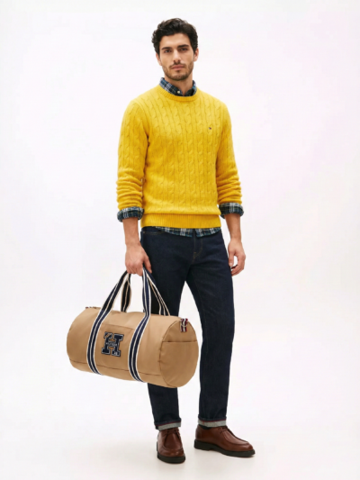 Tommy Hilfiger Men's Varsity Patch Duffle