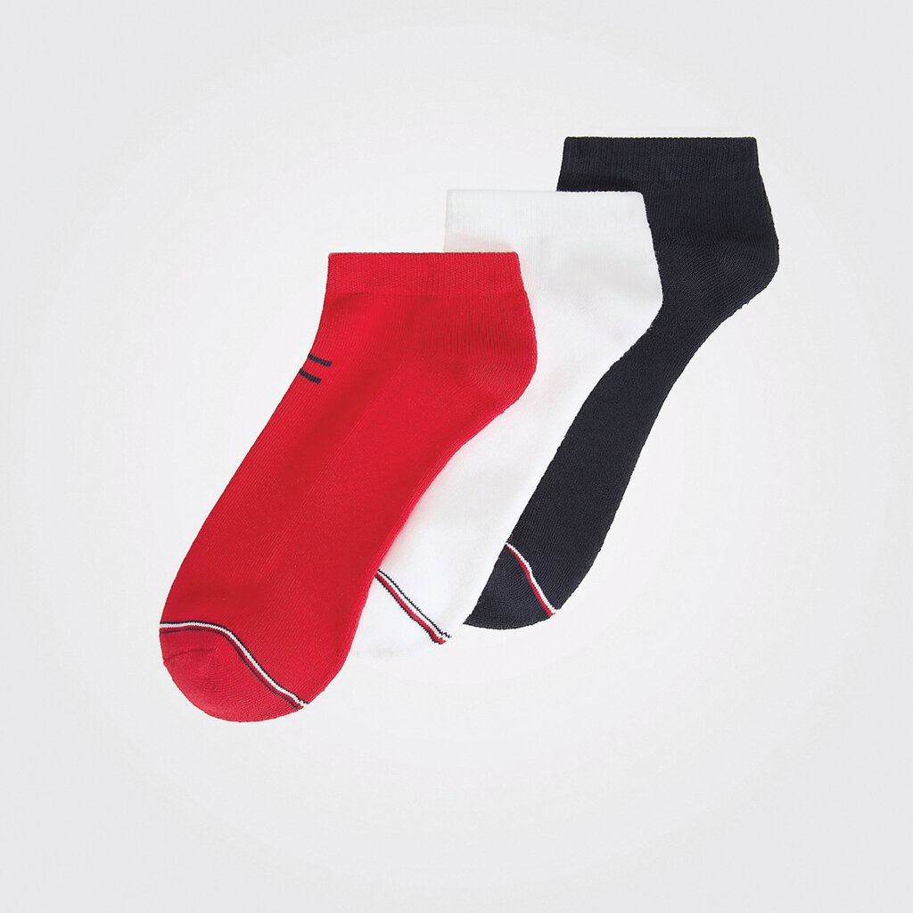 Tommy Hilfiger Men's Tommy Flag Sport Ankle Sock 3 Pack 1 Tommy Hilfiger Men's Tommy Flag Sport Ankle Sock 3 Pack